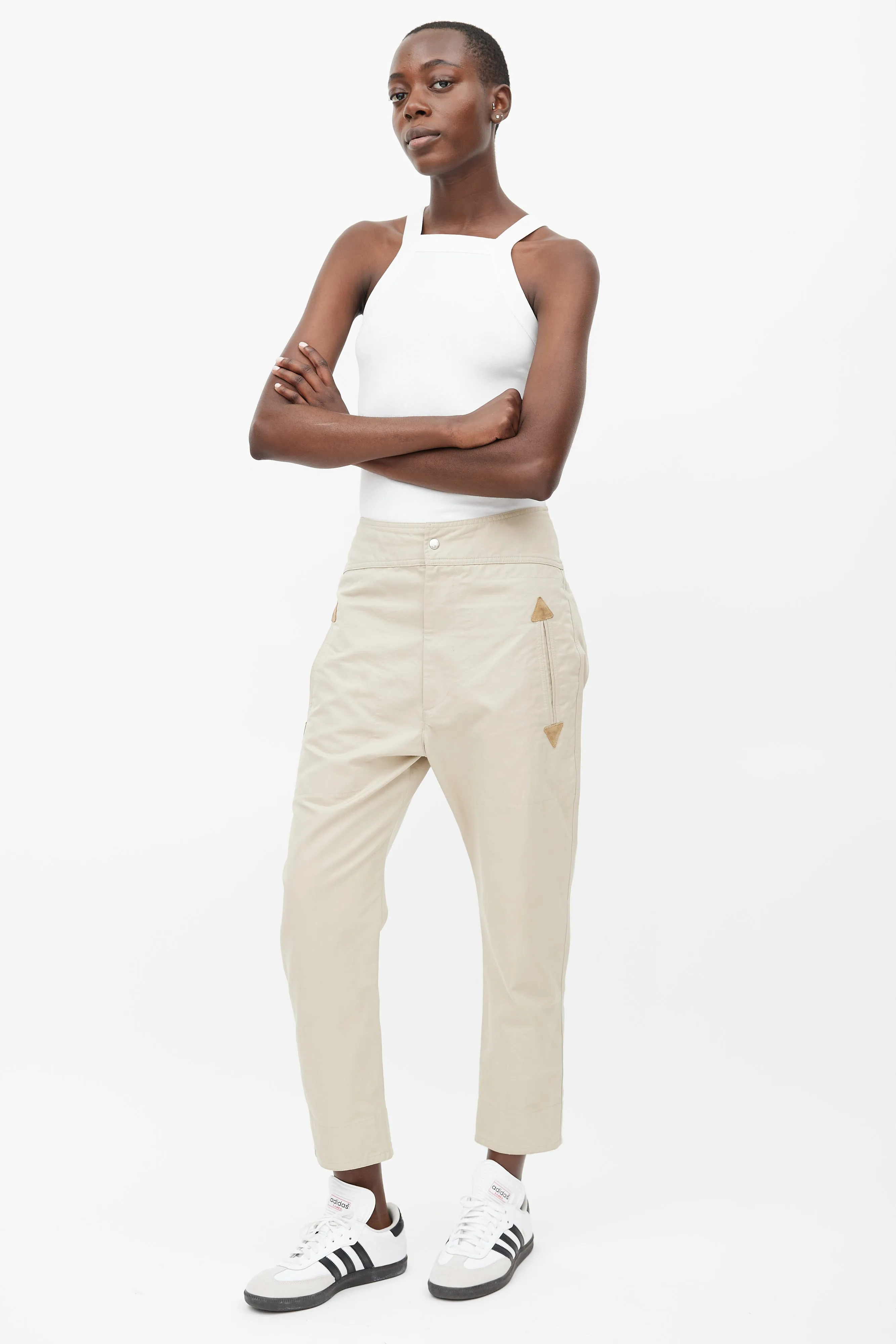 Beige Raluniae Tapered Pant