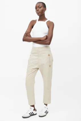 Beige Raluniae Tapered Pant
