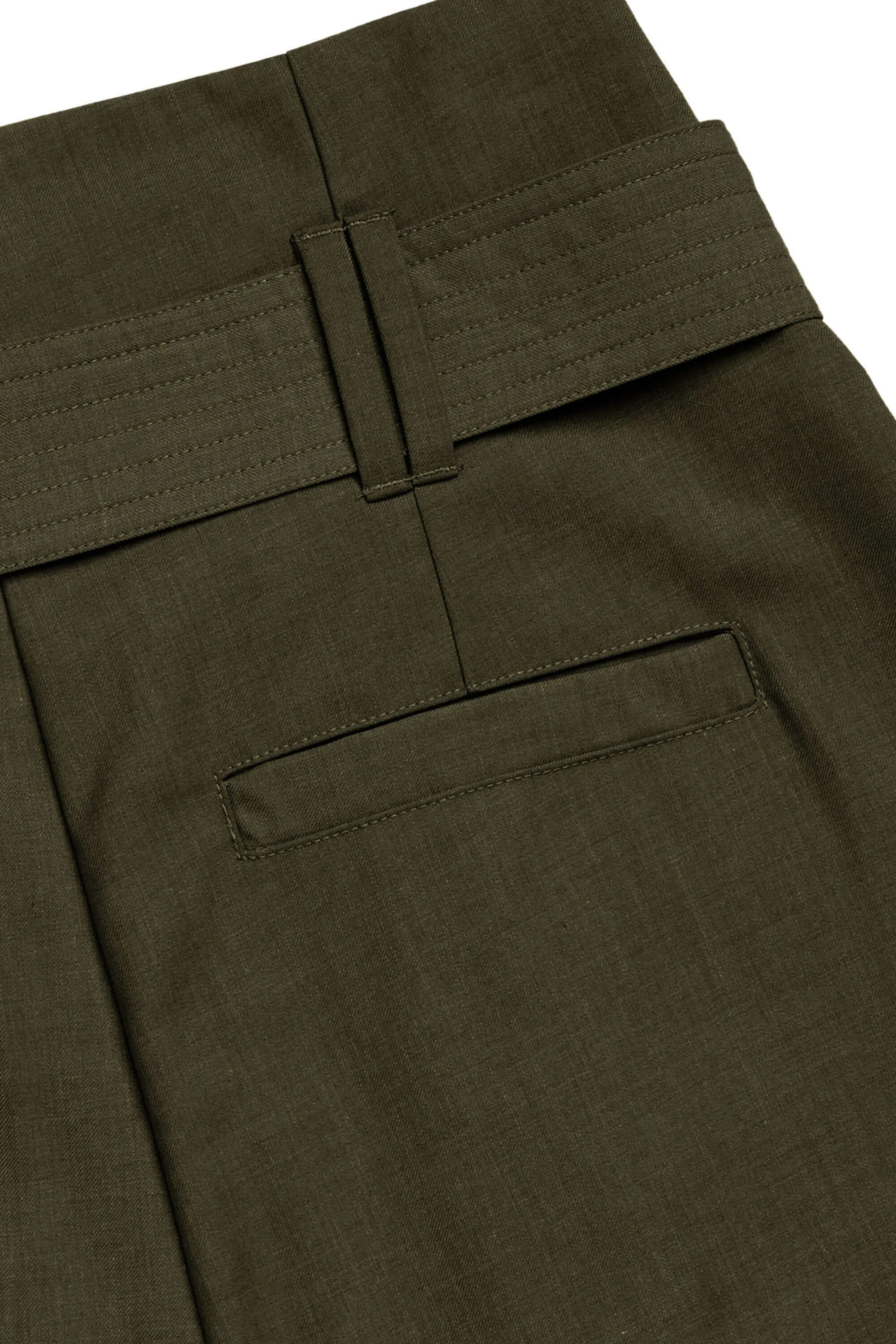 Belted Tapered Trouser