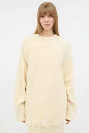 Boucle Frayed Sweater