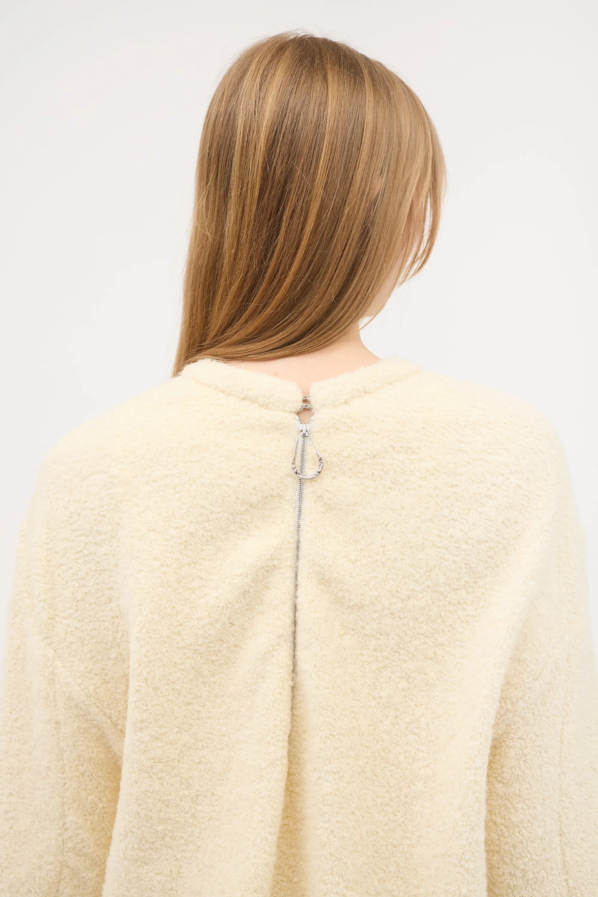 Boucle Frayed Sweater
