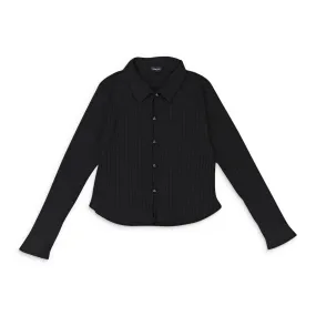 CALLIPYGIAN KEYHOLE BLACK CARDIGAN