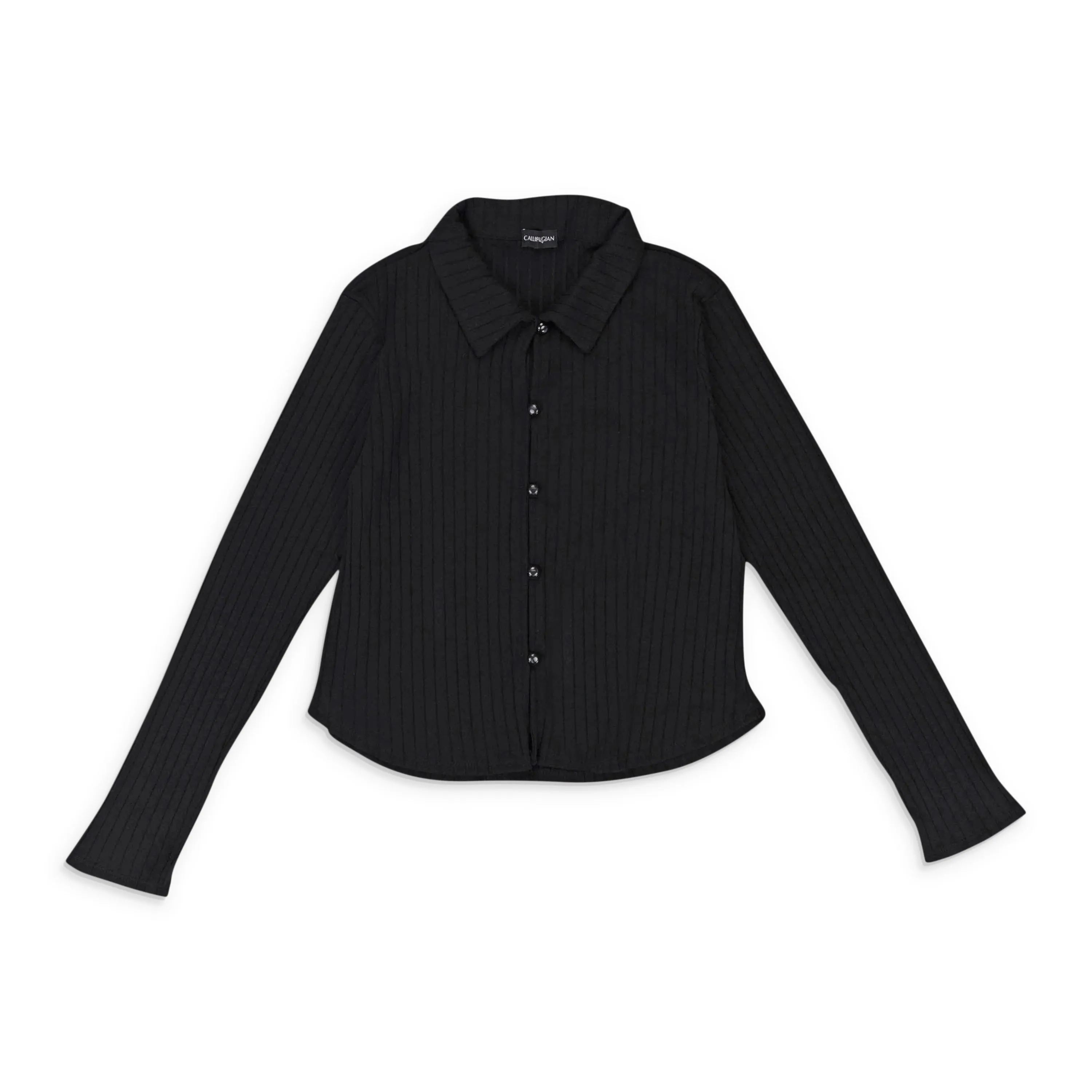 CALLIPYGIAN KEYHOLE BLACK CARDIGAN