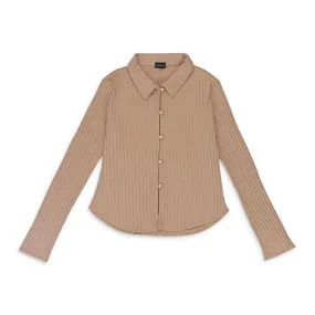 CALLIPYGIAN KEYHOLE TAN CARDIGAN