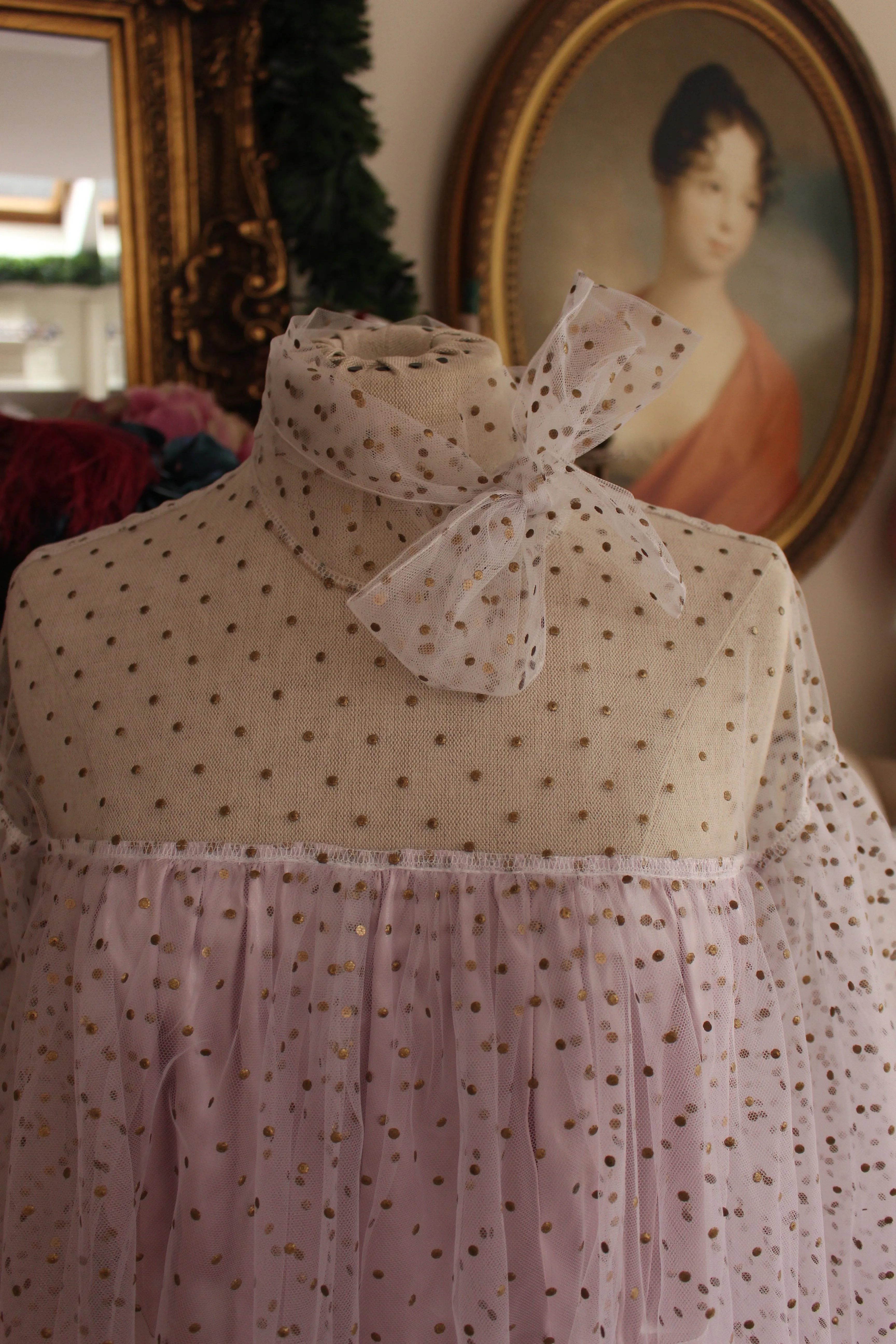 Gold Spect Chiffon Blouse