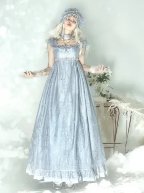 Gray Cathedral Empire Waist Dress Gothic Lolita JSK