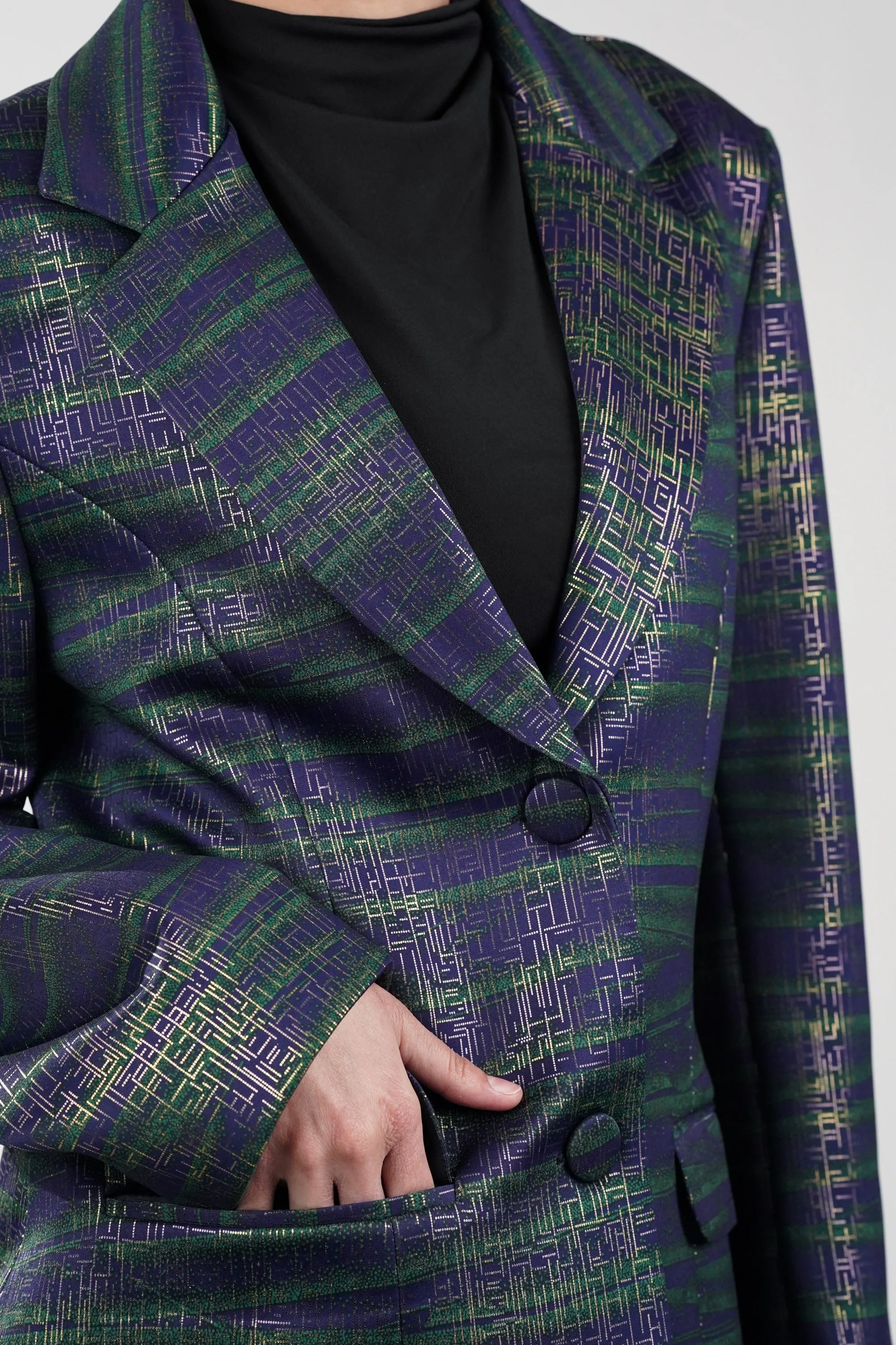 Indigo Ivy Suede Blazer