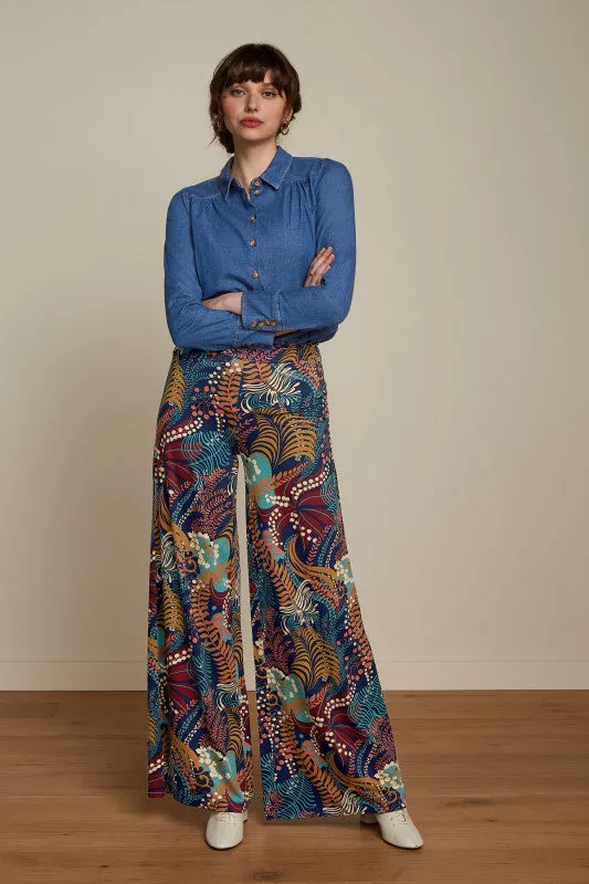 King Louie Palazzo Pants Nightingale Blue