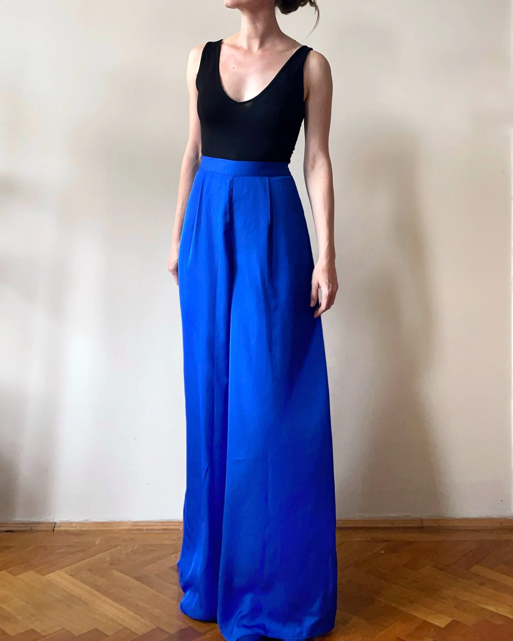 PALAZZO PANTS QUEEN BLUE