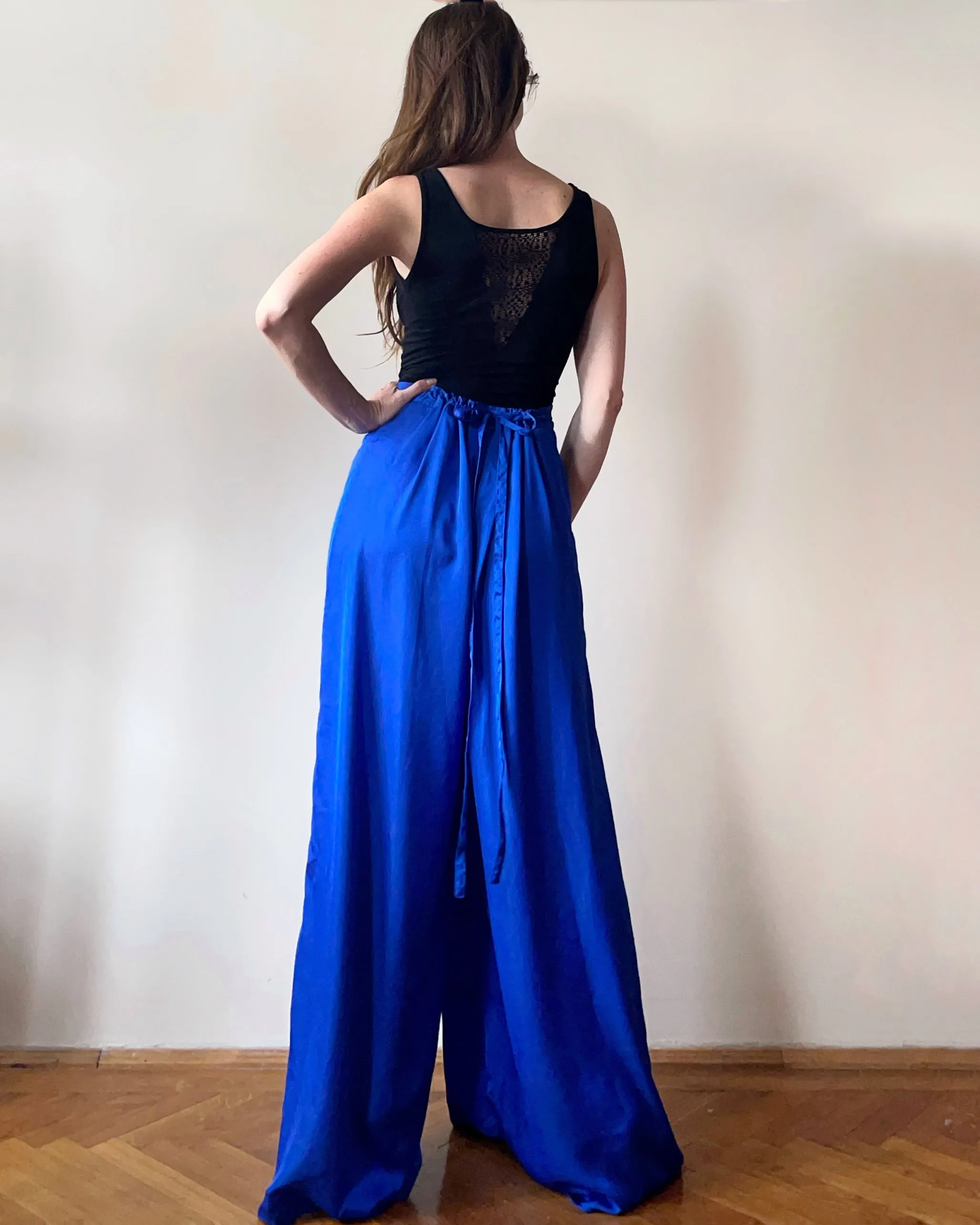 PALAZZO PANTS QUEEN BLUE