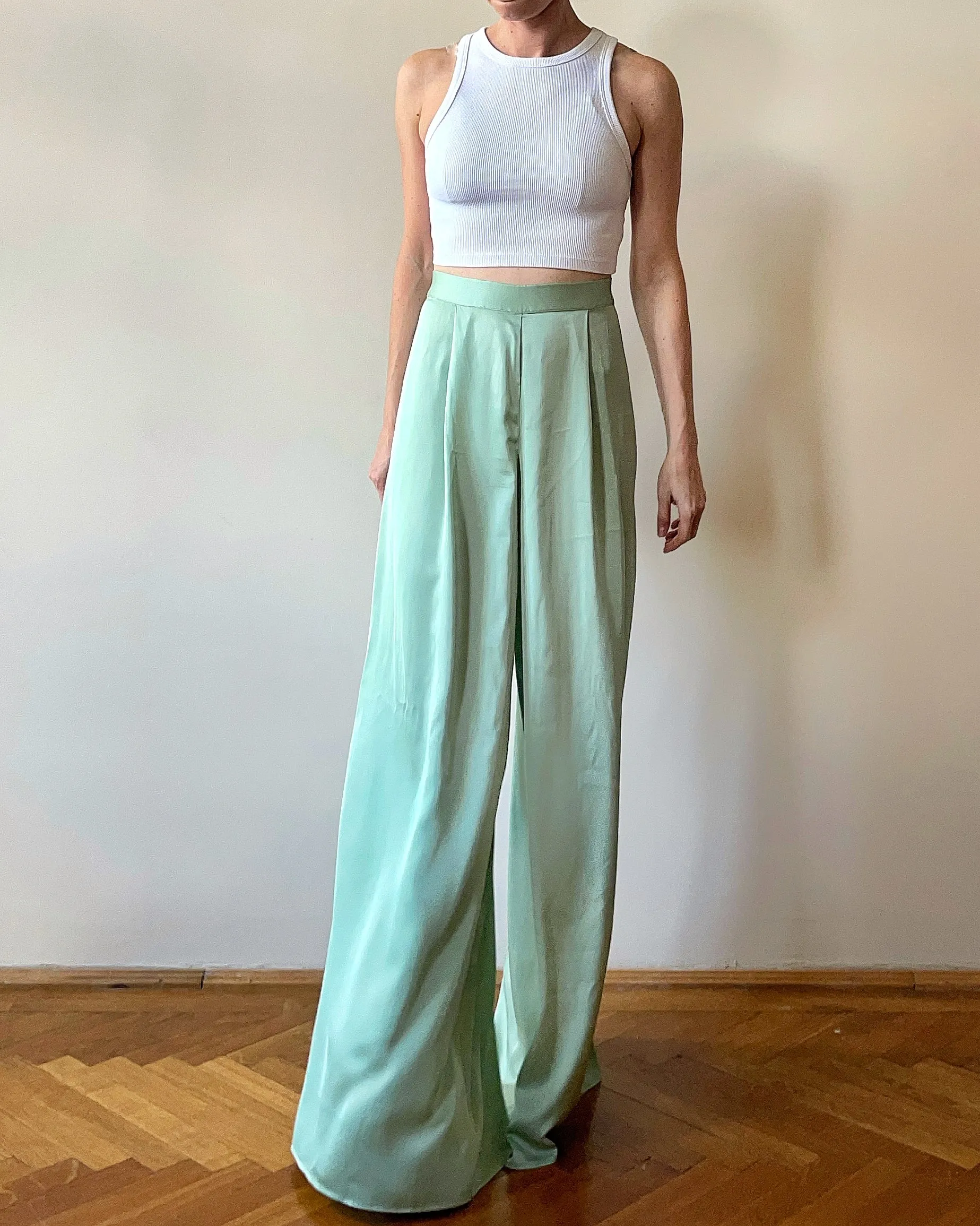 PALAZZO PANTS QUEEN BLUE