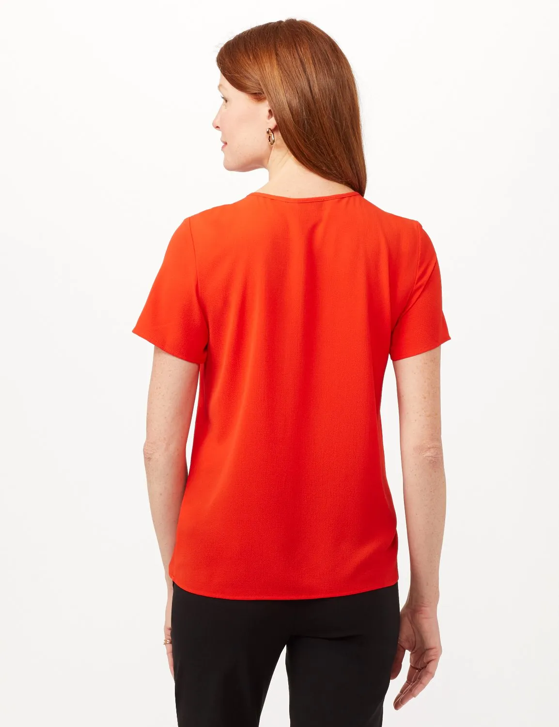Pinktuck Crepe Blouse