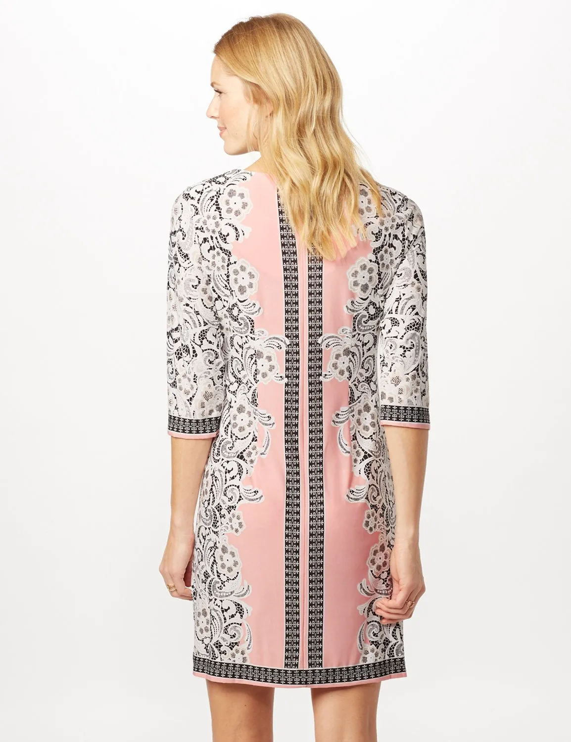 Placed ITY Puff Print Dress