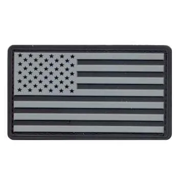 PVC US Flag Patch With Hook Back