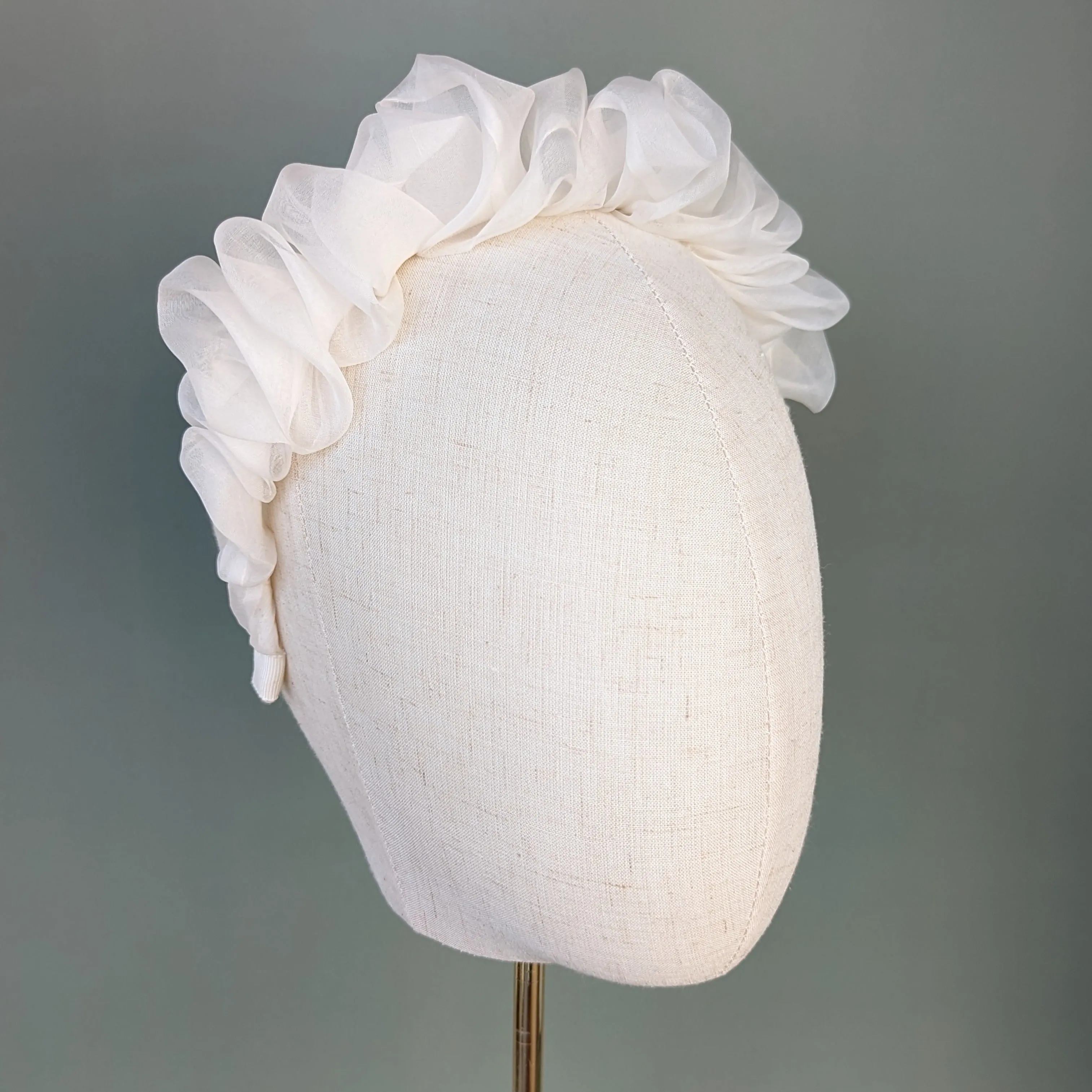 SHANNON Silk or Velvet Bridal Scrunchie Headband