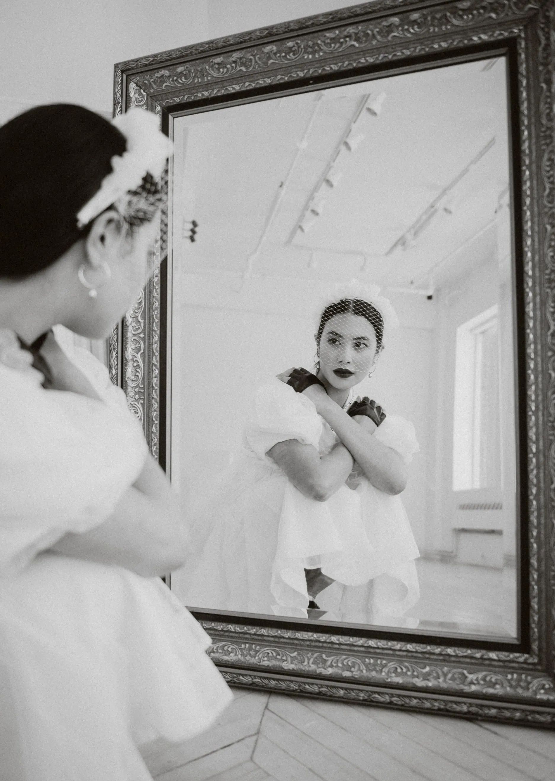 SHANNON Silk or Velvet Bridal Scrunchie Headband