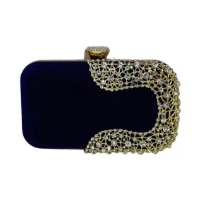 Velvet Crystal Clutch
