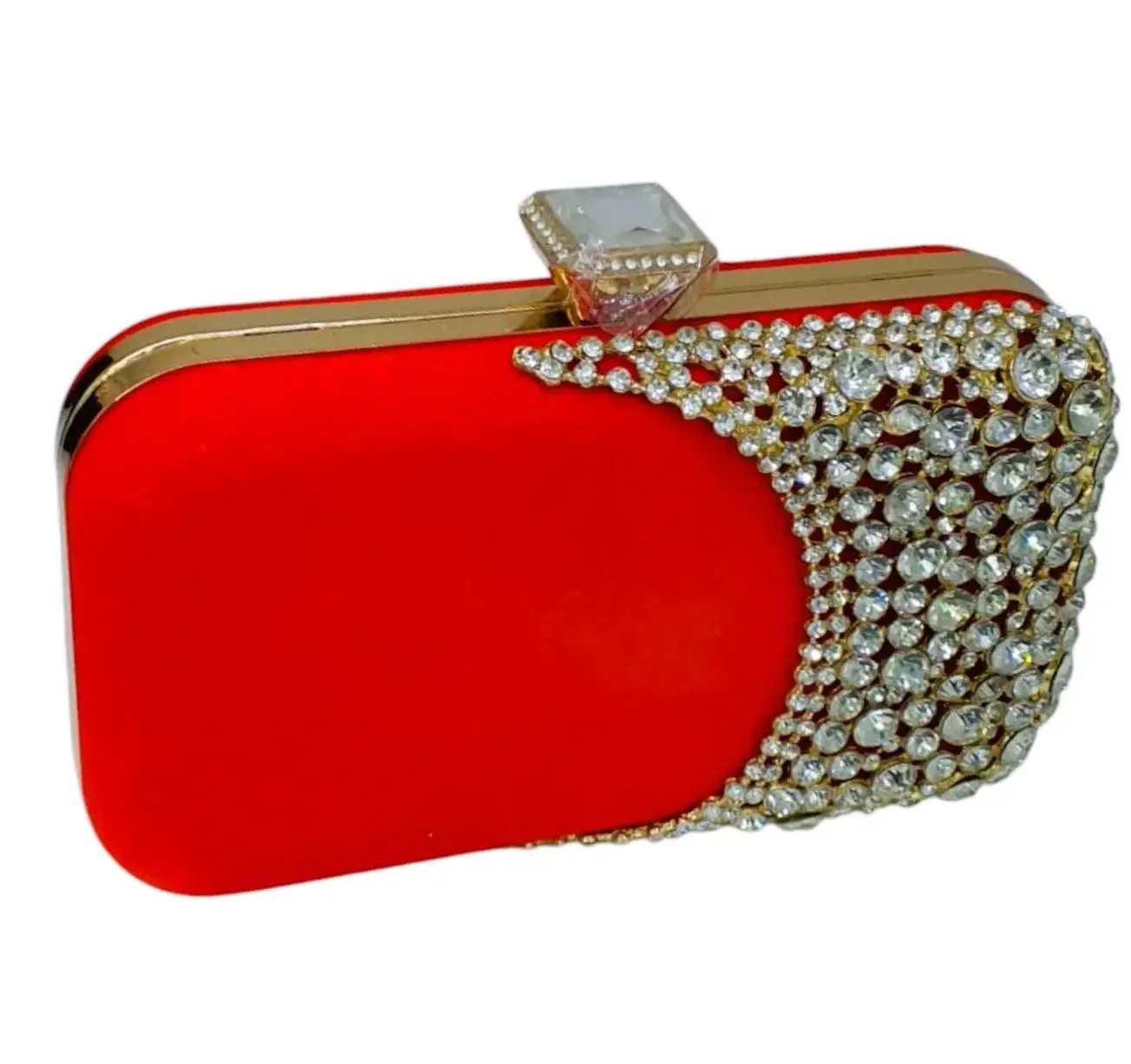 Velvet Crystal Clutch