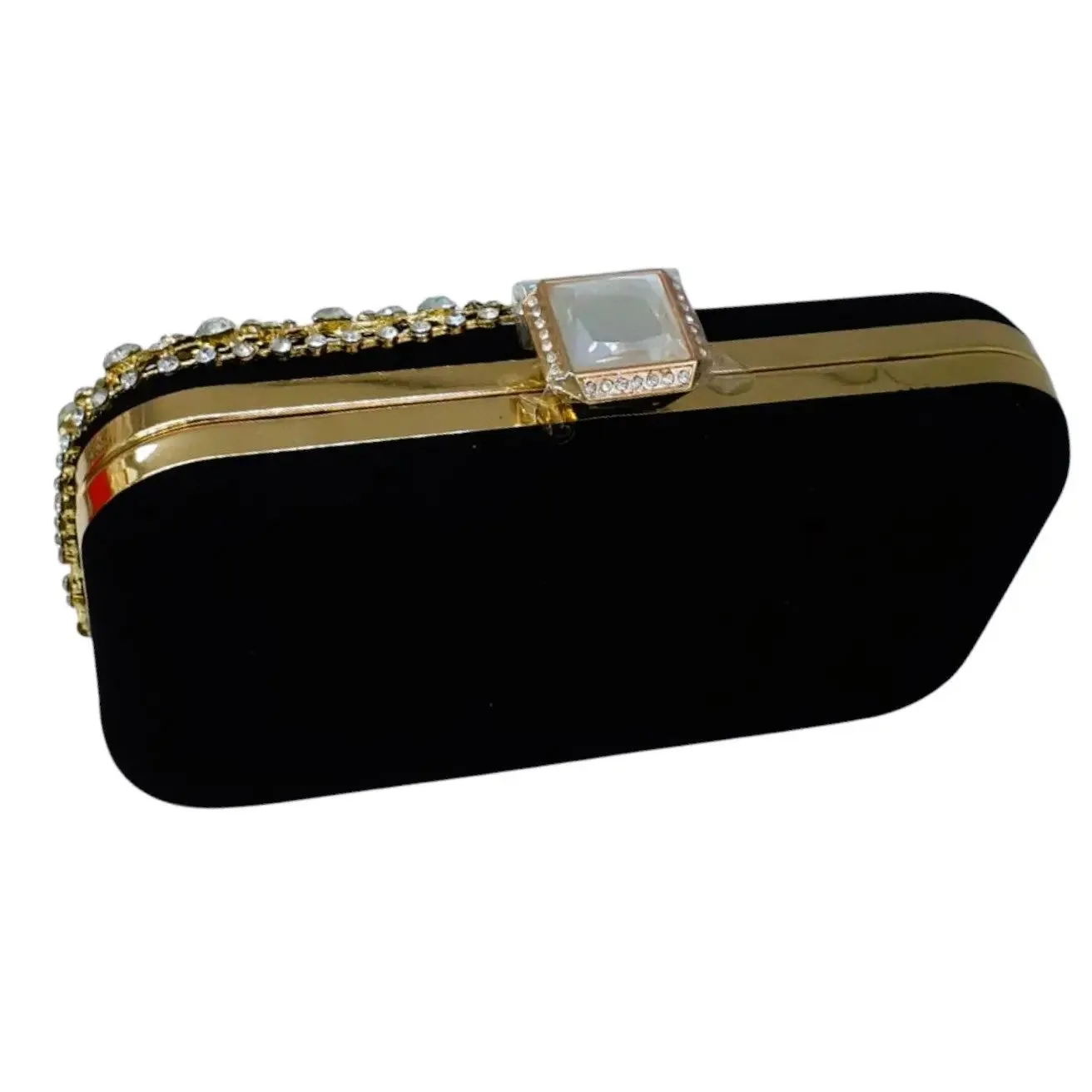 Velvet Crystal Clutch
